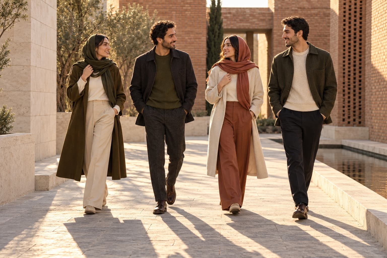 Four Holiday models in the autumn winter campaign
